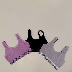 Three Jockey Cotton Bralettes